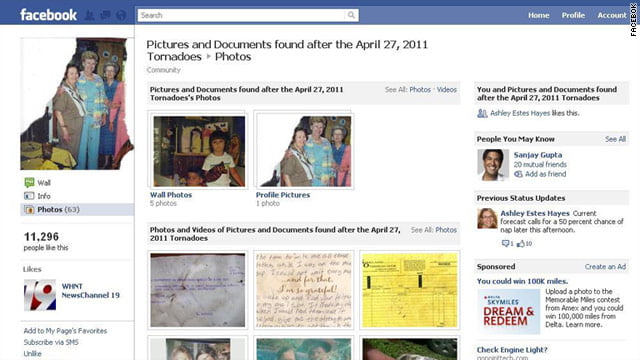 Facebook will return the victims of tornadoes their personal things Facebook will return the victims of tornadoes their personal things