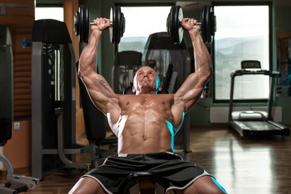 the exapmle of superset for biceps and triceps