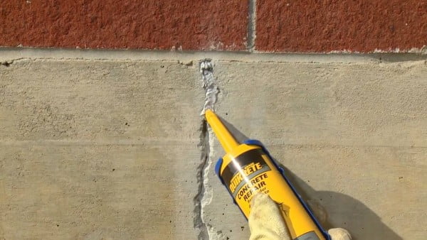 Seal any cracks in the walls