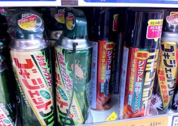 a special spray for the cockroaches