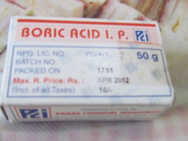 to get rid of the cockroaches is boric acid