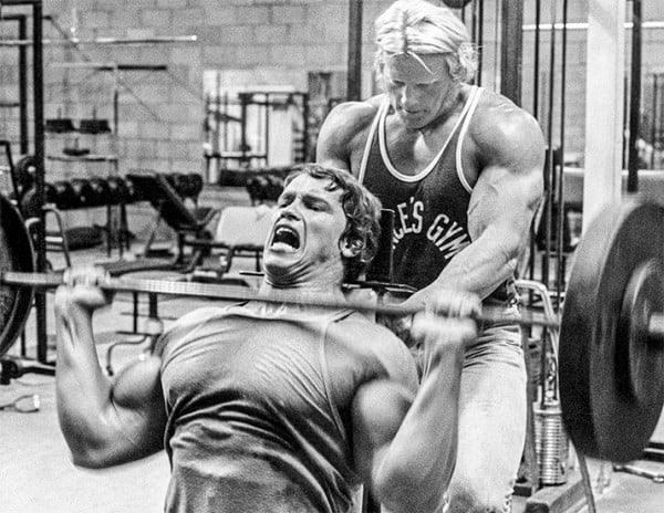 Extension with a curved neck on an incline bench