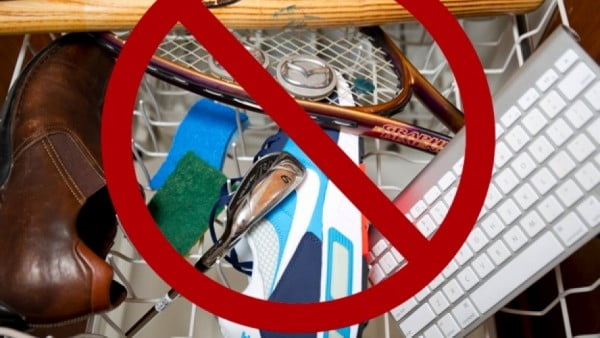 Not all dishware can be washed in the dishwasher