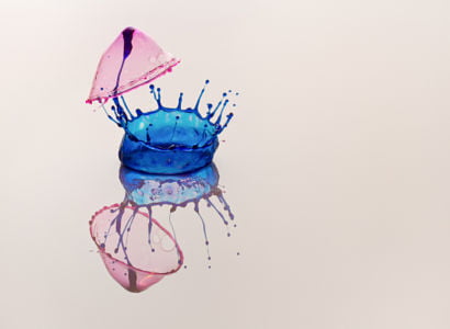 Water in freeze frame