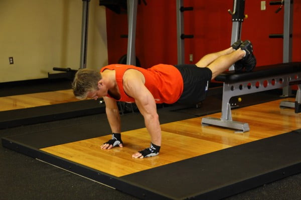 Pushups With upturned Feet