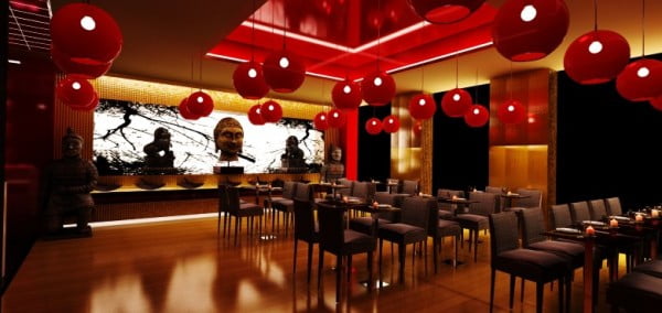 Table layout in Japanese restaurants