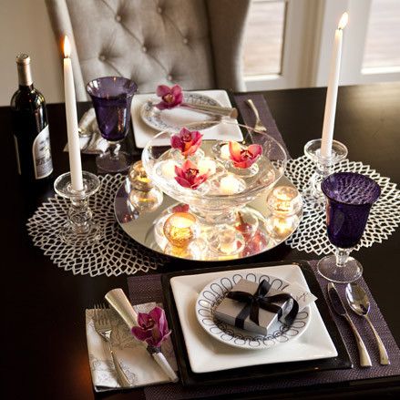 a romantic dinner